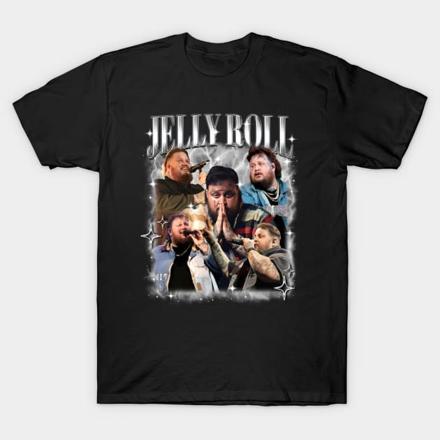 Hip Hop Fanart Jelly roll T-Shirt by Planet of Tees